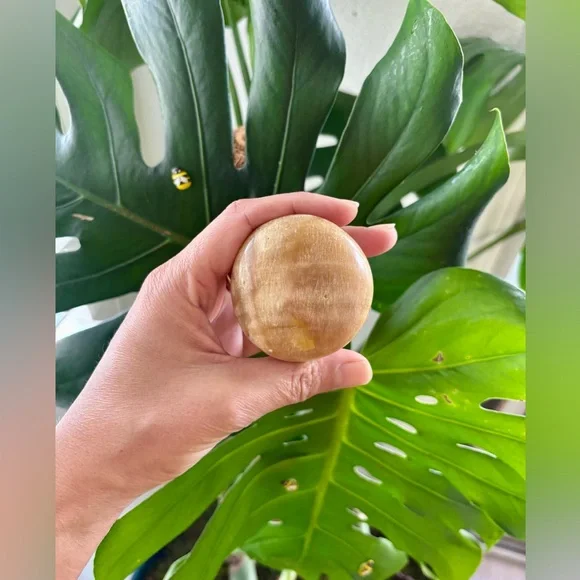 Brown Calcite Palmstone - Picture 3 of 5